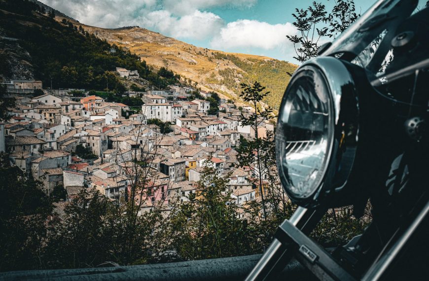 The road through the viewfinder of my Fuji